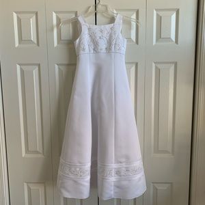 Flower Girl/First Communion White Dress